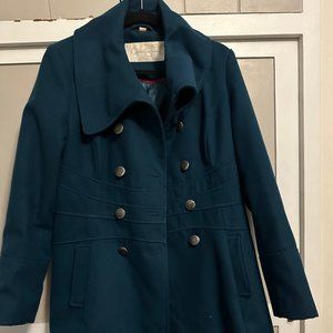 Jessica Simpson teal coat
